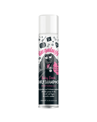 Bugalugs Baby Fresh Dry Shampoo 200ml - suchy szampon dla psa dorosłego i szczeniaka