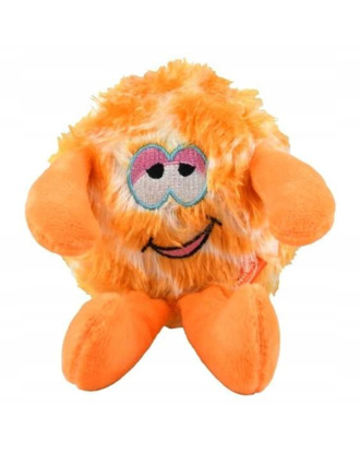 Pet Nova Plush Orange Monster 16cm - pluszowa maskotka dla psa, futrzasty potwór z piszczałką