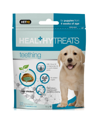 VetIQ Healthy Treats Teething 50g - przysmaki dla szczeniaka, na ząbkowanie