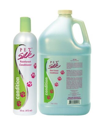 Pet Silk Rainforest Conditioner - nawilżająca odżywka z proteinami do każdego typu sierści, o tropikalnym zapachu, koncentrat 1:16