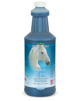 Bio-Groom Show White 946ml - Coat Brightener Horse Shampoo