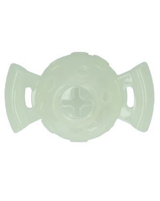 2 Glow Treat Ball on Call 15cm - piłka fluorescencyjna dla psa, kula na przysmaki, z uchwytami 