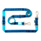 Max&Molly Multi-Leash Matrix Sky Blue - smycz przepinana dla psa z odblaskowymi przeszyciami, 200cm