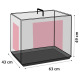 Flamingo Keo Black - metalowa klatka dla psa, S: 43x63x49cm