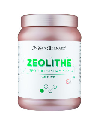 Iv San Bernard Zeolithe Zeo-Therm Shampoo 1L - delikatnie oczyszczający i nawilżający szampon do każdego typu sierści, z zeolitem, mocznikiem