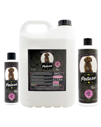 Petuxe Texturizing Shampoo - wegański szampon nawilżający i nadający tekstury dla ras psów z kręconym włosem, koncentrat 1:4
