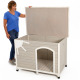 MidWest Large Eilio Wood Doghouse - składana buda dla psa, drewniana