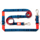 Max&Molly Multi-Leash Matrix Red - smycz przepinana dla psa z odblaskowymi przeszyciami, 200cm