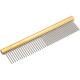 Record Small Metal Comb 15cm - grzebień z aluminiowym uchwytem i mieszanym rozstawem ząbków 50/50