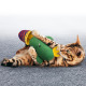 KONG Wrangler Cactus - pluszowa zabawka dla kota, kaktus z szeleszczącą doniczką, z kocimiętką