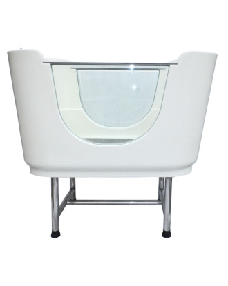 Blovi Dog Small Bath - Perfect for Small Pets, Pink, Off White/Ivory