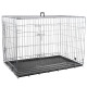 Flamingo Keo Silver - metalowa klatka dla psa, XL: 70x109x76cm