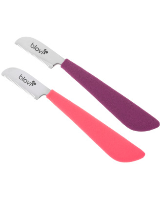Blovi Professional Rubber Fine Stripping Knife - profesjonalny trymer z wygodną podgumowaną rękojeścią, stal japońska
