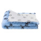 Blovi DryBed VetBed B - Non-Slip Pet Bed, Sky-blue with Black Paws