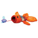 KONG Crackles Gulpz - szeleszcząca zabawka dla kota, rybka z grzechotką i kocimiętką 