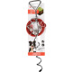 Flamingo Tie Out Stake Pilka 46cm - metalowy palik do uwiązania psa, ze stalową linką treningową 3m