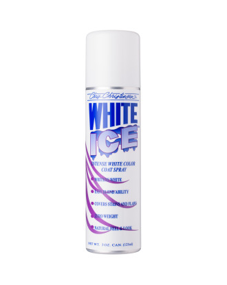 Chris Christensen White Ice Spray 125ml - spray intensyfikujący biały kolor sierści oraz maskujący przebarwienia i plamy