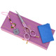 Madan Curved Pet Grooming Scissors 6" - profesjonalne, ultralekkie nożyczki gięte z japońskiej stali nierdzewnej, aluminiowa rękojeść