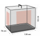 Flamingo Keo Black - metalowa klatka dla psa, XXL: 76x120x82cm