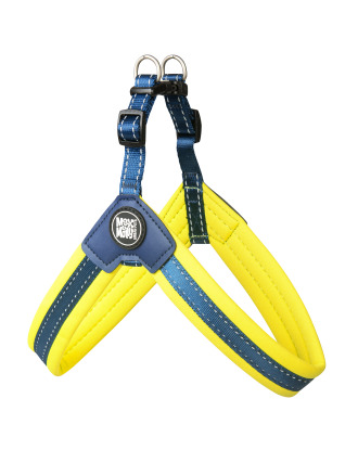 Max&Molly Q-Fit Harness Yellow - szelki step in dla psa, lekkie i regulowane