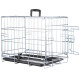 Flamingo Keo Silver XS - metalowa klatka dla psa, 30x47x37cm