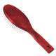 Blovi Red Wood Pin Brush - duża, miękka, drewniana szczotka z metalową szpilką 17mm, dla yorka, maltańczyka, shih-tzu