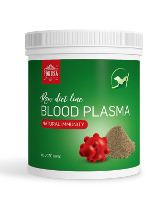 Pokusa Raw Diet Blood Plasma 150g - mączka z wieprzowej plazmy krwi, wzmacnia naturalną odporność psów i kotów