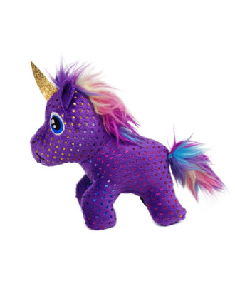 KONG Buzzy Enchanted Unicorn - ruchoma zabawka dla kota, szeleszczący jednorożec z kocimiętką