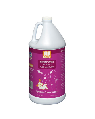 Nootie Japanese Cherry Blossom Conditioner 3,8l - nawilżająca odżywka do sierści, z aloesem i płatkami owsianymi, o zapachu kwiatu wiśni, koncentrat 1:16