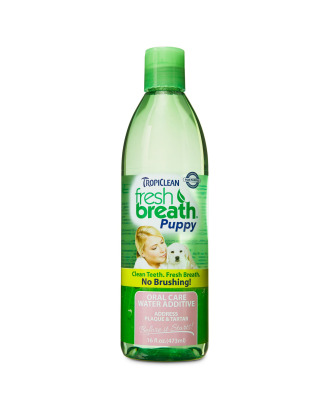 Tropiclean Water Additve Fresh Breath Puppy 473ml - naturalny dodatek do wody, do higieny jamy ustnej szczeniąt