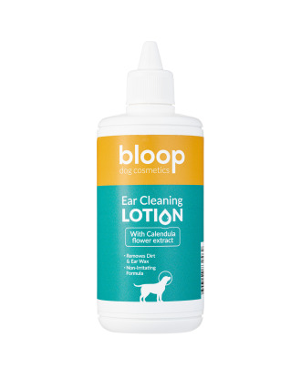Bloop Ear Cleaning Lotion 200ml - delikatny płyn do czyszczenia uszu psa z wyciągiem z nagietka i eukaliptusa