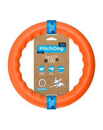 PitchDog Ring 28cm - ringo dla dużego psa, delikatne dla zębów