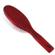 Blovi Red Wood Pin Brush - duża, miękka, drewniana szczotka z metalową szpilką 17mm zakończoną kulką