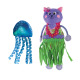 KONG Tropics Hula - szeleszcząca kocia zabawka z kocimiętką, 2w1 kot i meduza