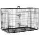 Flamingo Keo Black - metalowa klatka dla psa, L: 57x93x62cm