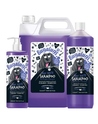 Bugalugs Maxi White Shampoo - szampon do białej sierści psa, uwydatniający kolor włosa