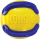 KONG Jaxx Brights Ball Yellow - wytrzymała piłka dla psa z piszczałką, sprężysta