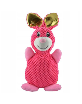 Pet Nova Plush Pink Bunny 32cm - zabawka dla psa z piszczałką, różowy królik