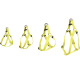 Flamingo Harness Step&Go Ziggi Reflective Yellow - neonowe szelki dla psa step in, klamra z blokadą, żółte