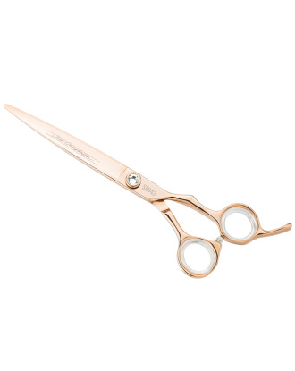 Chris Christensen Adalynn Rose Straight Scissor - profesjonalne nożyczki proste, z japońskiej stali pokrytej tytanem