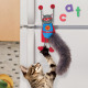 KONG Connects Magnicat - zabawka dla kota z magnesami, przyczep do lodówki, superkot z kocimiętką