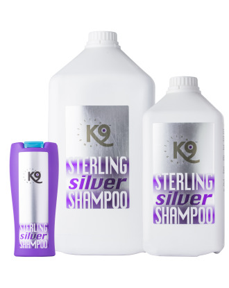 K9 Horse Sterling Silver Shampoo  - Revives White and Grey Horse Coat Color, 1:10 Concentrate