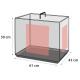 Flamingo Mezo Black - metalowa klatka dla psa, S: 43x61x50cm
