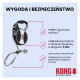 KONG Retractable Dog Leash Explore 7,5m L - automatyczna smycz z odblaskową taśmą 7,5m, rozmiar L