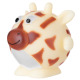 JK Animals Vinyl Ball Giraffe 10cm - gumowa piłka dla psa z piszczałką w kształcie żyrafy